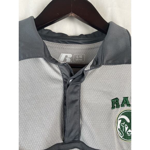 ST LOUIS RAMS Polo Shirt L Russel Athletic Size Large Embroidered Logo EUC - Picture 5 of 5